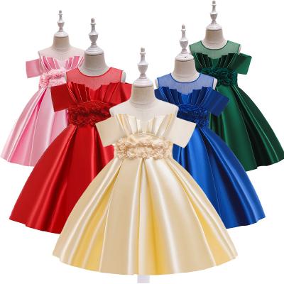 China Breathable 2021 Christmas Princess Kids Party Wear Dress Design Little Girl Princess Dresses For Kids for sale