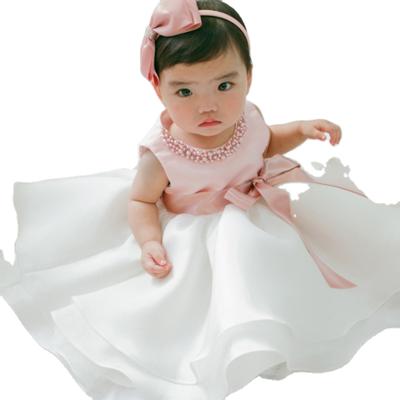 China Breathable Baby Dresses Newborn Infant Princess Baptism Bridesmaid Dress Gowns 1 Year Birthday Dress for sale