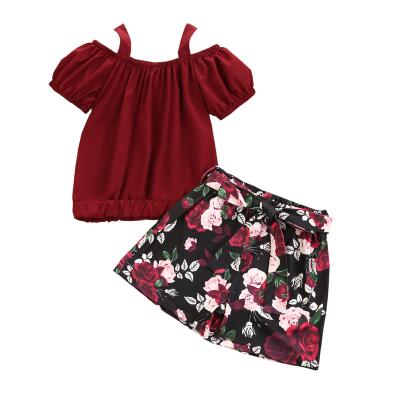 China Newborn Casual Baby Clothes Girls Dress Kids Clothes Baby Summer Clothes 2pcs Suit for sale