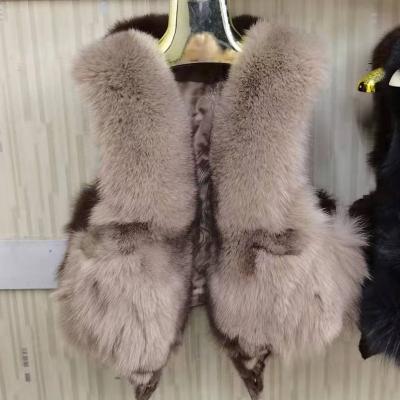 China Winter Sleeveless Custom Ladies Anti-Wrinkle Real Fur Coats Women Fox Fur Vest Fox Fur Vest Shorts Giletmensfurjacketminkvestfurcoatforwomenl for sale