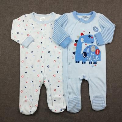 China O bebê respirável Onesie 2pcs do Snowsuit morno do inverno do bebê do Romper da veludinha ajustou a roupa recém-nascida do bebê à venda