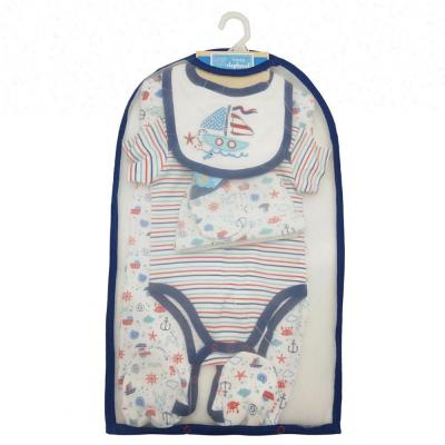 China De pasgeboren Polyester van de Jongensuitrustingen van de Kruippakjebaby/Katoenen Materiaal voor 0 - 9M Baby Te koop