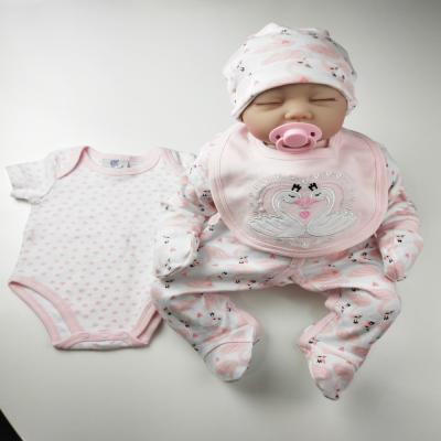 China Romper Baby Girl Clothing Sets 5pcs 0 - 9M Age 100% Cotton Material For Newborn for sale