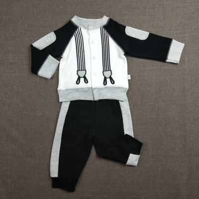 China Organic Long Sleeve Baby Boy Clothing Sets For Newborn Baby Boutique Rompers for sale