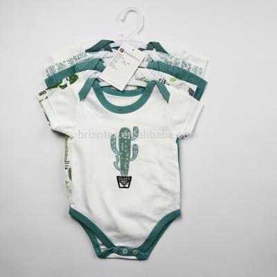 Chine Les enfants nouveau-nés vêtx les barboteuses unisexes du bébé 3pcs de coton mou d'Onesie de costume de bébé à vendre