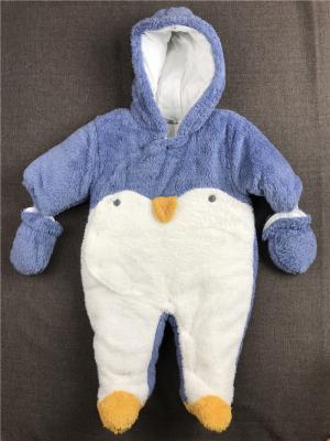 China Langärmliges Baby-Winter Snowsuit-dick mit Kapuze unten Spielanzug-Stück 0 - 24 Monate zu verkaufen