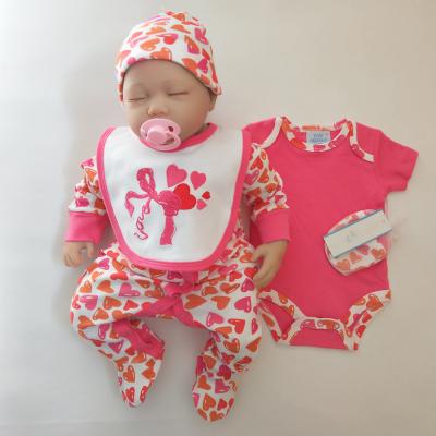 China Anti Shrink Baby Girl Clothing Sets Pink Color Woven Type For 0 - 3 Months Girls for sale