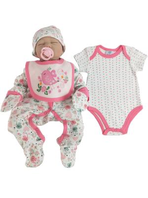 China 5pcs Baby Girl Romper Set Newborn Baby Clothes For Autumn OEM Service for sale