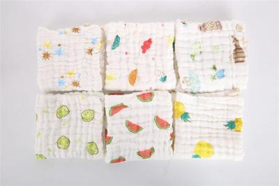 China Bamboo Cotton Baby Washcloths Luxury Baby Fabric Baby Face Towel Hand Towel for sale