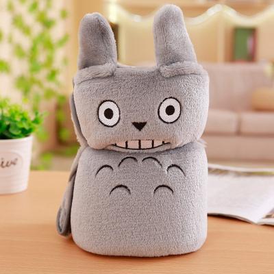 China Coral Fleece Cotton Baby Hooded Towel Plush Toy Blanket Animal Comforting Baby Blanket for sale