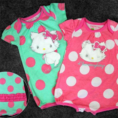 China De zomer Eenvoudige Zuivere van Katoenen van de Babymeisjes Babykleren Super Zachte Korte de Kokerkruippakjes Te koop