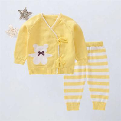 China 100% Acrylic Infant Sweater Sets Baby Shawl / Baby Sweater Knit Structure for sale