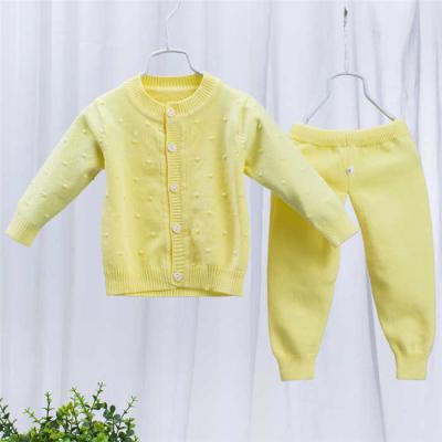 China Plain Newborn Baby Sweater Sets , Easy Wash Crochet Baby Sweater Sets  for sale