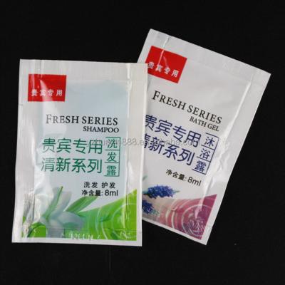 China 2016 Hot Selling Disposable Shampoo Hotel Hair Gel Sachet for sale