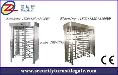 China Automatic full height Single Turnstile access control  Pedestrian Barrier Gate for sale