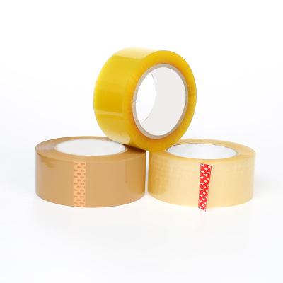 China Waterproof wholesale transparent yellow bopp wrapping tape for sale