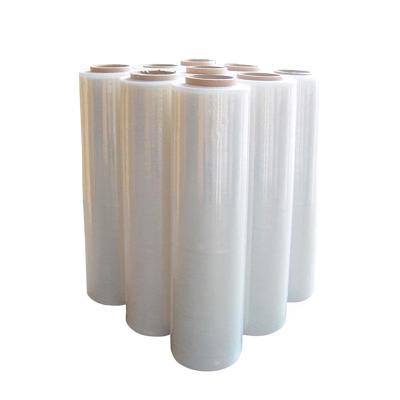 China Clear 23mic moisture proof bullet wrap plastic prices stretch foil handwrap film for sale