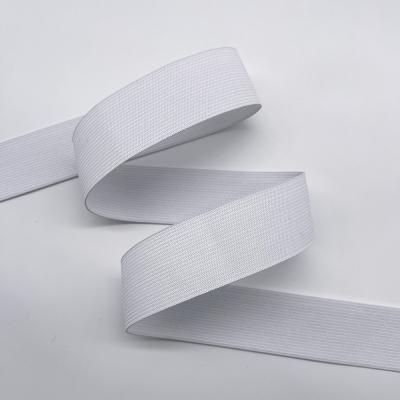 China Sustainable Good Elasticity Custom Polyester Knitted Elastic Bands For Clothes for sale