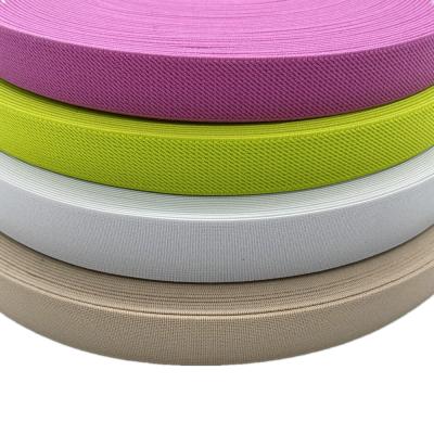 China Sustainable Okeo-Tex Customizes Woven Elastic Rubber Webbing For Garments for sale