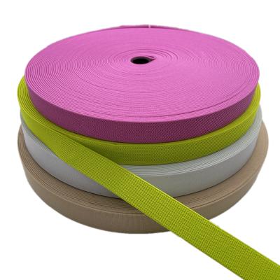 China Factory Sustainable Quality Various Color Woven Elastic Band For Clothes for sale