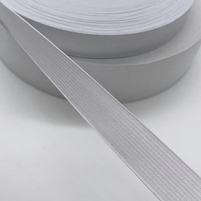 China Factory Sustainable Quality Black White 20mm Knitted Elastic Band for sale