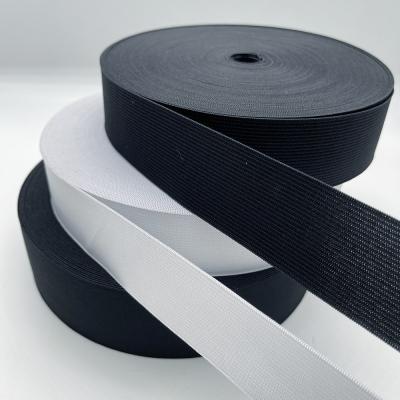 China Factory supply viable white black knitted elastic band good prices for garment for sale