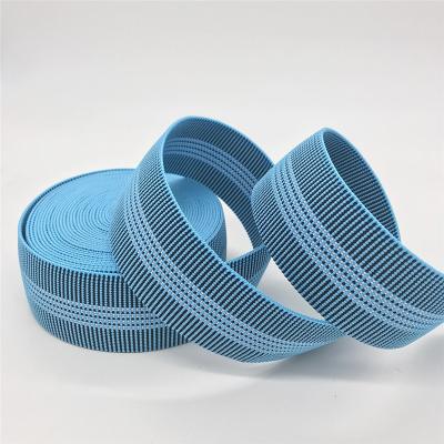 China Sustainable Furniture Accessories 50mm Upholstery PP Sofa Belt Sofa Elastic Webbing for sale