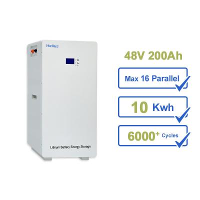 China 10KWh Hybrid Solar Home Power Wall System 48V Grid 48V LiFePO4 Lithium Ion Battery Energy Storage System Powerwall for sale