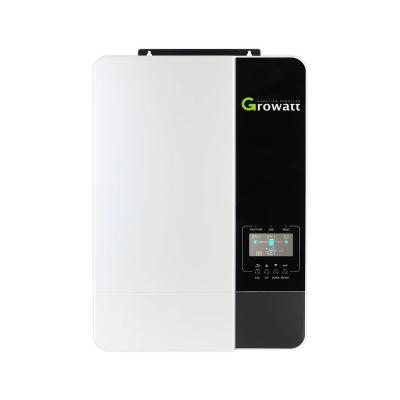 China Solar power system home use Growatt off grid inverter lifepo4 solar power system photovoltaic hybrid inverter 5kw storage 93% efficiency for sale