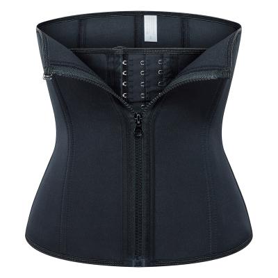 China Women Latex Waist Trainer Weight Loss Slimming Body Shaper Antibacterial Belt 9 Bone Bone Waist Trainer Steel Shapewear for sale