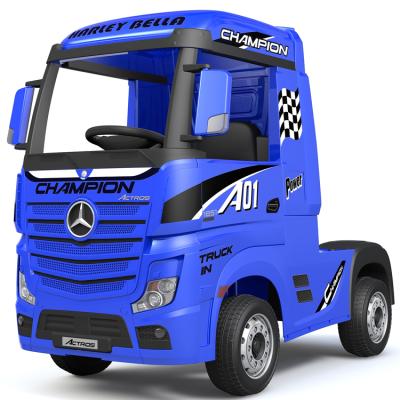 China Ride On Toy Newest Licensed Benz Actros Truck Remote Big Kids 12V Electric Car for sale