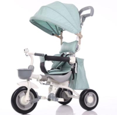 China Ride On Toy Kids Tricycle With EVA TIRE Baby Tricycle Seat Folding Rotary Baby Tricycle With Umbrella for sale