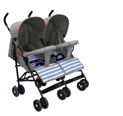 China Foldable Double Baby Stroller Baby Twin Pram For Twins Two Seat Stroller For Kids for sale