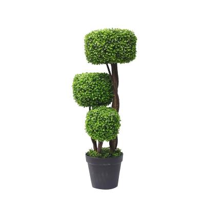 China Plastic UV resistant Artificial topiary tree plant for home indoor and outdoor front porch decoration for sale