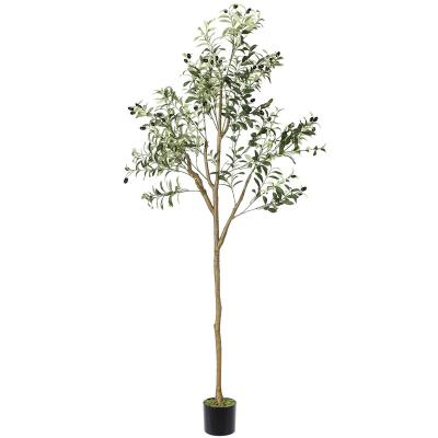 China Plastic Removable Artificial olive tree plant for home indoor and outdoor front porch decoration for sale