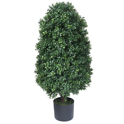 China Plastic Artificial topiary potted tree plant for home indoor and outdoor front porch decoration for sale