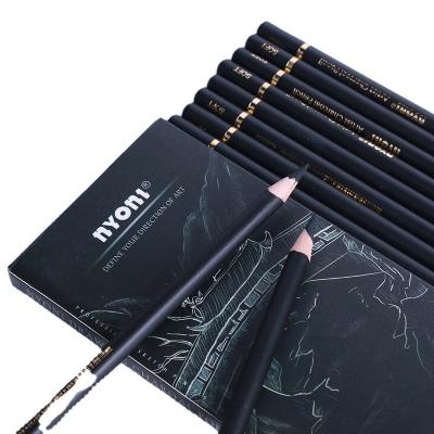 China Office & School Pencil NYONI-N3032 Profession Art Standard Custom Charcoal Pencil Set for Drawing for sale