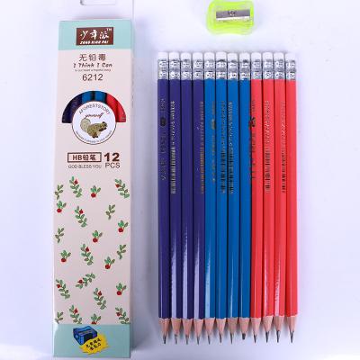 China Office & School Pencil SHAONIANPAI S6212 Stationery Promotional Factory Standard Pencil With Logo HB China Wooden Cheap Wholesale Bulk Custom for sale