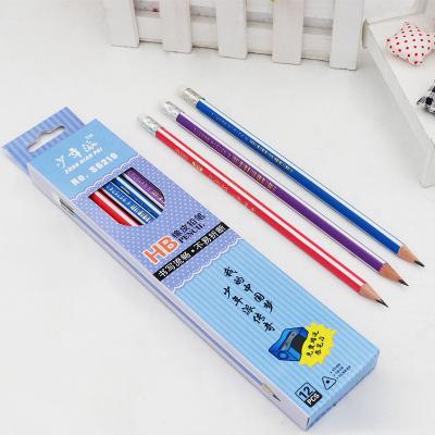 China Office & Leather Tip HB Triangle Pencil Kids Pencil SHAONIANPAI S6210HB School Drawn Pencil Strip Set for sale