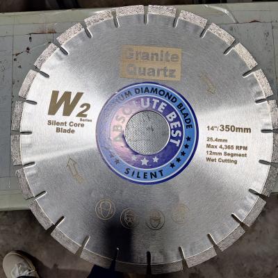 China W2 Silent Granite Saw Blade Cutting Granite Saw Blade Segment Circular Diamond Granite Cutter à venda