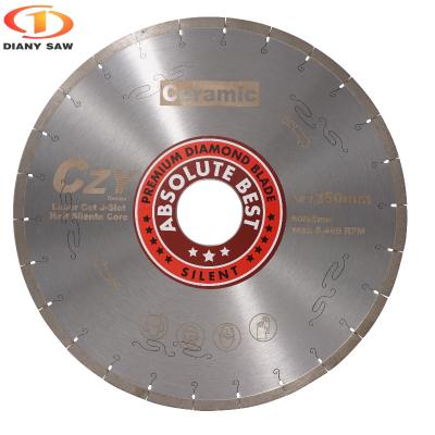 China CZY 350mm Porcelain Tile Saw Blade Cut Porcelain , Ceramic Diamond Saw Blade 14in for sale