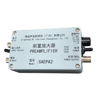 China PAS Acoustic Emission Preamplifier With Selectable Gain Multi-functional Preamplifier for sale