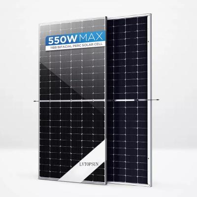 China LVTOPSUN 2278*1134*35mm Mono Solar Panel 540w 545W 550W MBB PERC Solar Photovoltaic Panels for sale