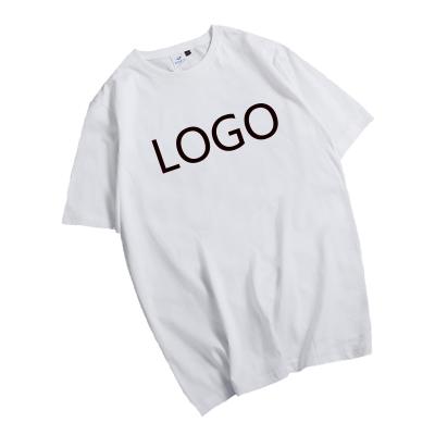 China Anti-Wrinkle Mens Clothing Wholesale Custom T-shirts O-Neck T-shirt White With Logo Custom Cotton T-shirt for sale