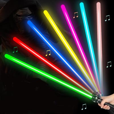 China Custom luminous styles toy gift force lightsaber color change with flash light card collision lightsaber for sale