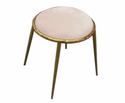 China Fashion Modern Cheap Price Hot Sale Home Furniture Sneak Modern Furniture Round Gold Stainless Steel Legs Sneak for sale