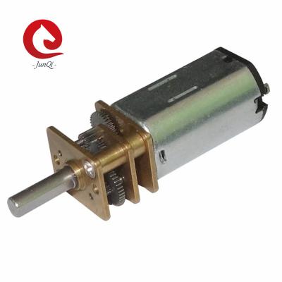 Chine Moteur électrique de C.C du ralentisseur de boîte de vitesse en métal de JQM-12SS N30 12mm 300rpm 3V 6V 12V pour la serrure intelligente à vendre