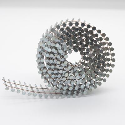 China Round Screw Ring Twisted Spiral Shank Flat Wire Weld Head Roofing Framing Galvanized Stainless Steel Coil Concrete Nails for sale