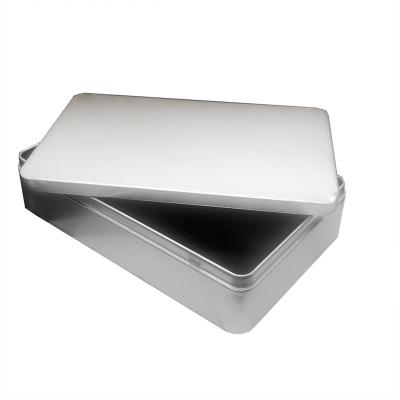 China Recyclable Customize Printing Larger Rectangle Tin Box For Storage Tin Packaging for sale