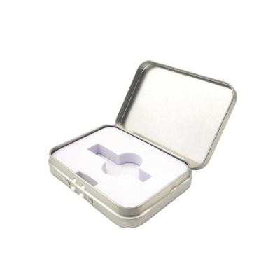 China Recyclable Recyclable Tin Packaging Child Proof Tin Box For Child Proof Packaging Hinged Tin Box for sale